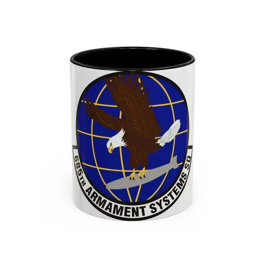 685th Armament Systems Squadron (U.S. Air Force) Accent Coffee Mug 11oz Black - Go Mug Yourself