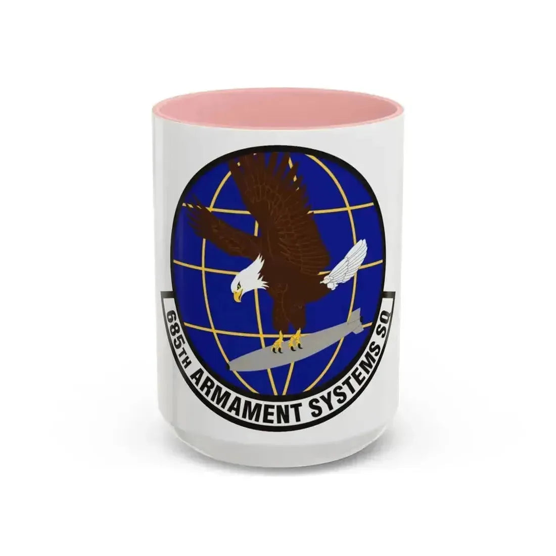 685th Armament Systems Squadron (U.S. Air Force) Accent Coffee Mug 15oz Pink - Go Mug Yourself