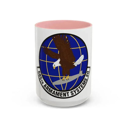 685th Armament Systems Squadron (U.S. Air Force) Accent Coffee Mug 15oz Pink - Go Mug Yourself