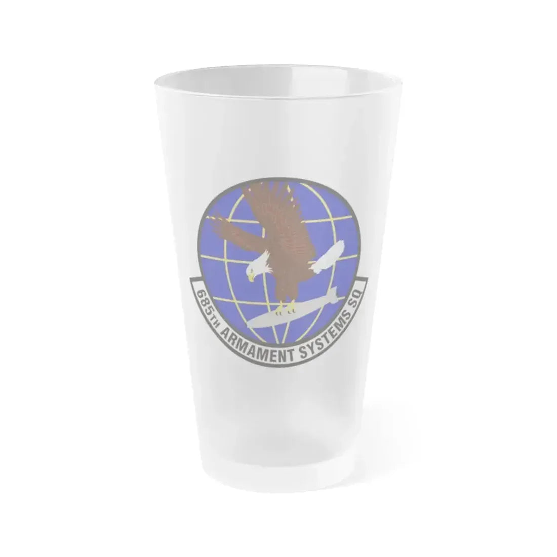 685th Armament Systems Squadron (U.S. Air Force) Frosted Pint Glass 16oz 16oz Frosted - Go Mug Yourself