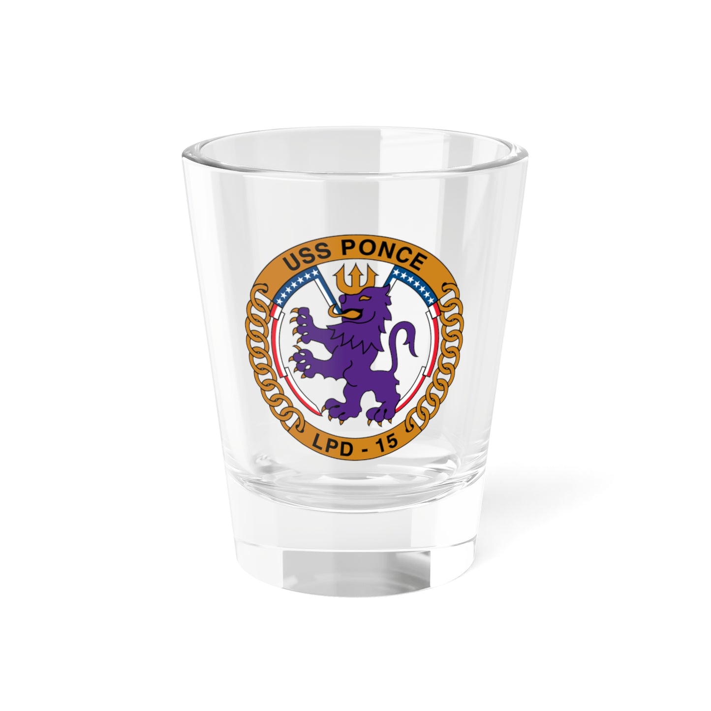 Verre à liqueur USS Ponce LPD 15 (US Navy) 1,5 oz