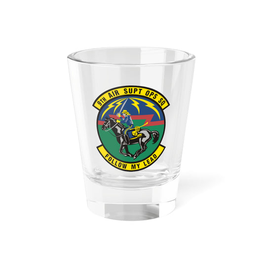 Verre à liqueur du 9e Escadron d'opérations de soutien aérien (US Air Force) 1,5 oz