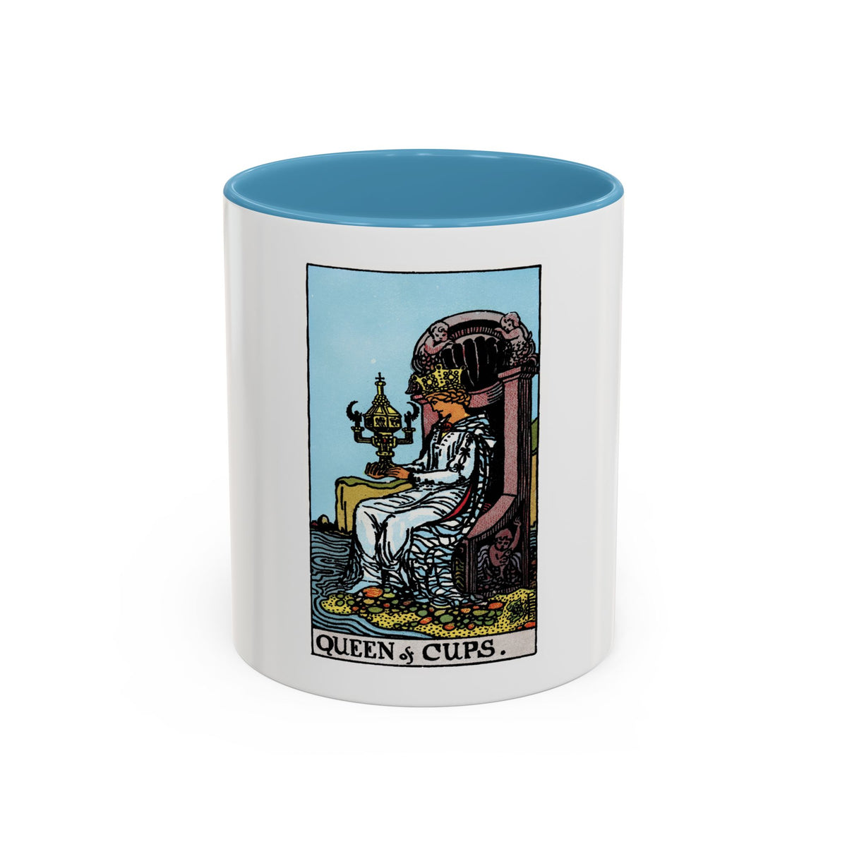 The Queen of Cups (Tarot Card) Accent Coffee Mug