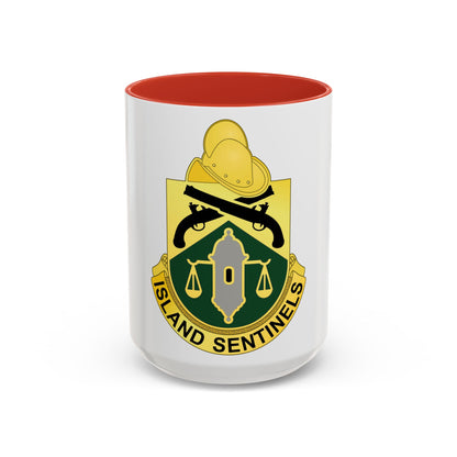 124 Military Police Battalion (U.S. Army) Accent Coffee Mug