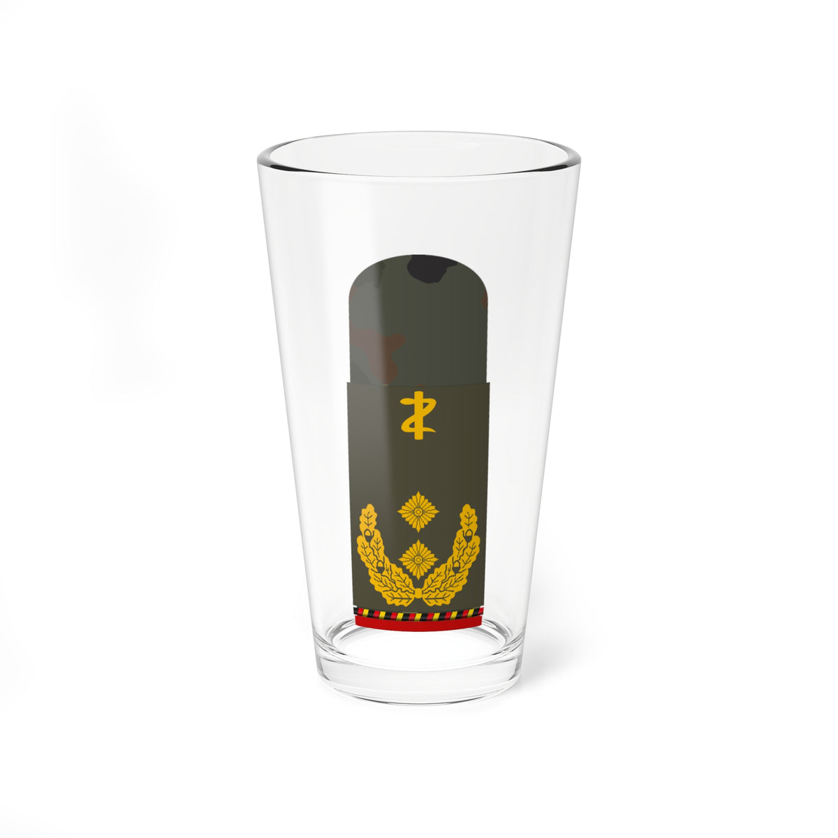 HA OS5 62c Generalstabsarzt a.D. ZMx L (Germany) (Military Rank) Pint Glass 16oz