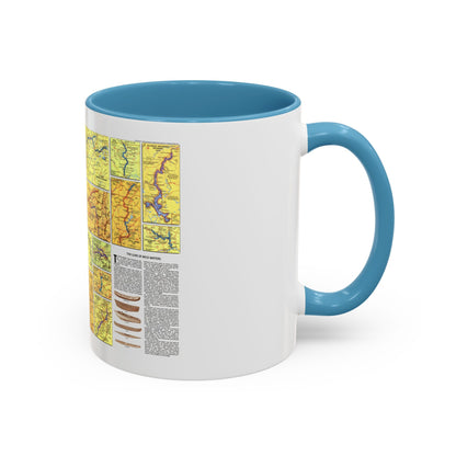 USA - Wild and Scenic Rivers 2 (1977) (Map) Accent Coffee Mug