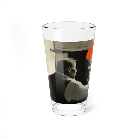 Let there be light! Inspired by a Saul Tepper illustration - Pint Glass 16oz