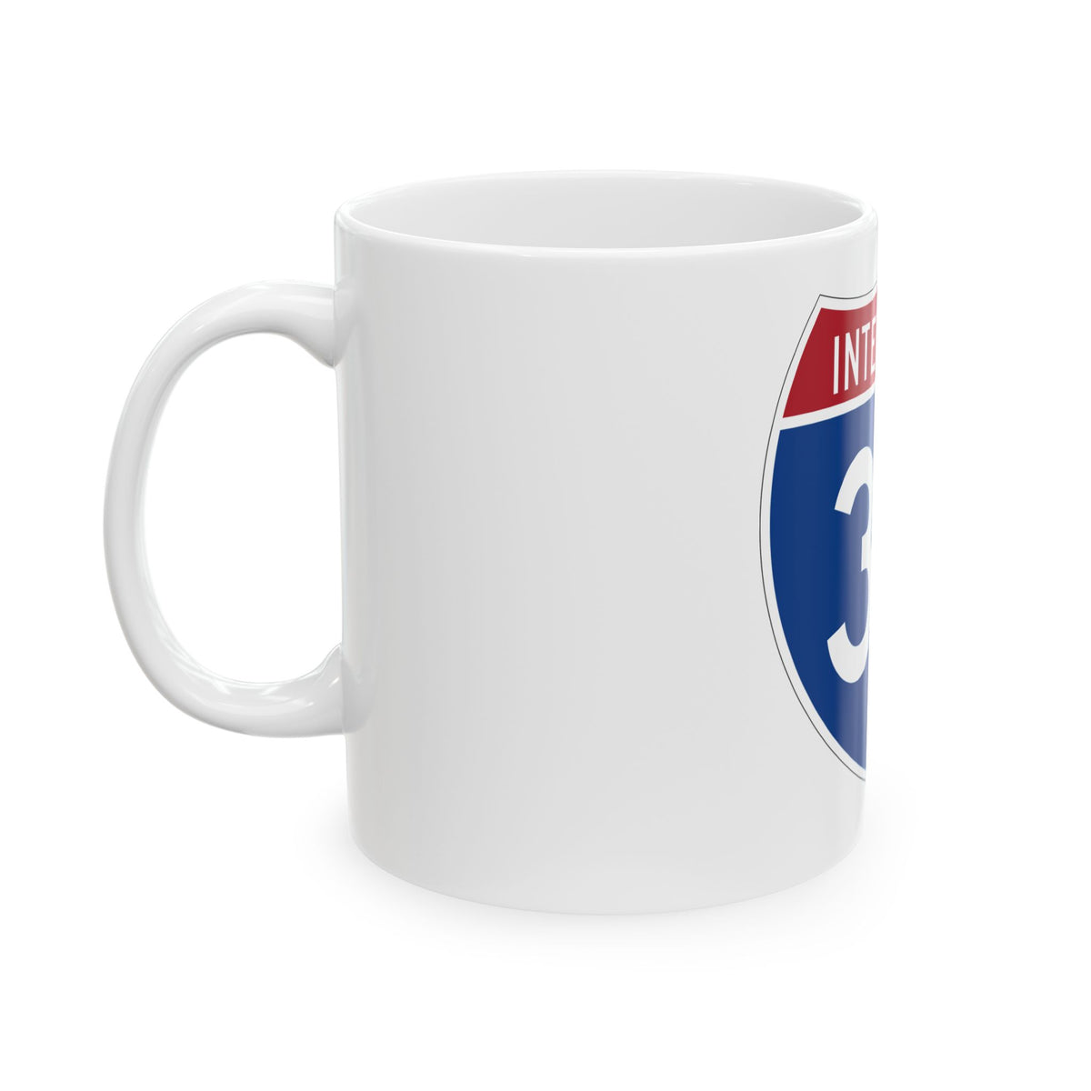 Interstate 39 (U.S. Highways) White Coffee Mug