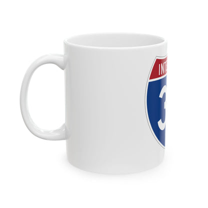 Interstate 39 (U.S. Highways) White Coffee Mug