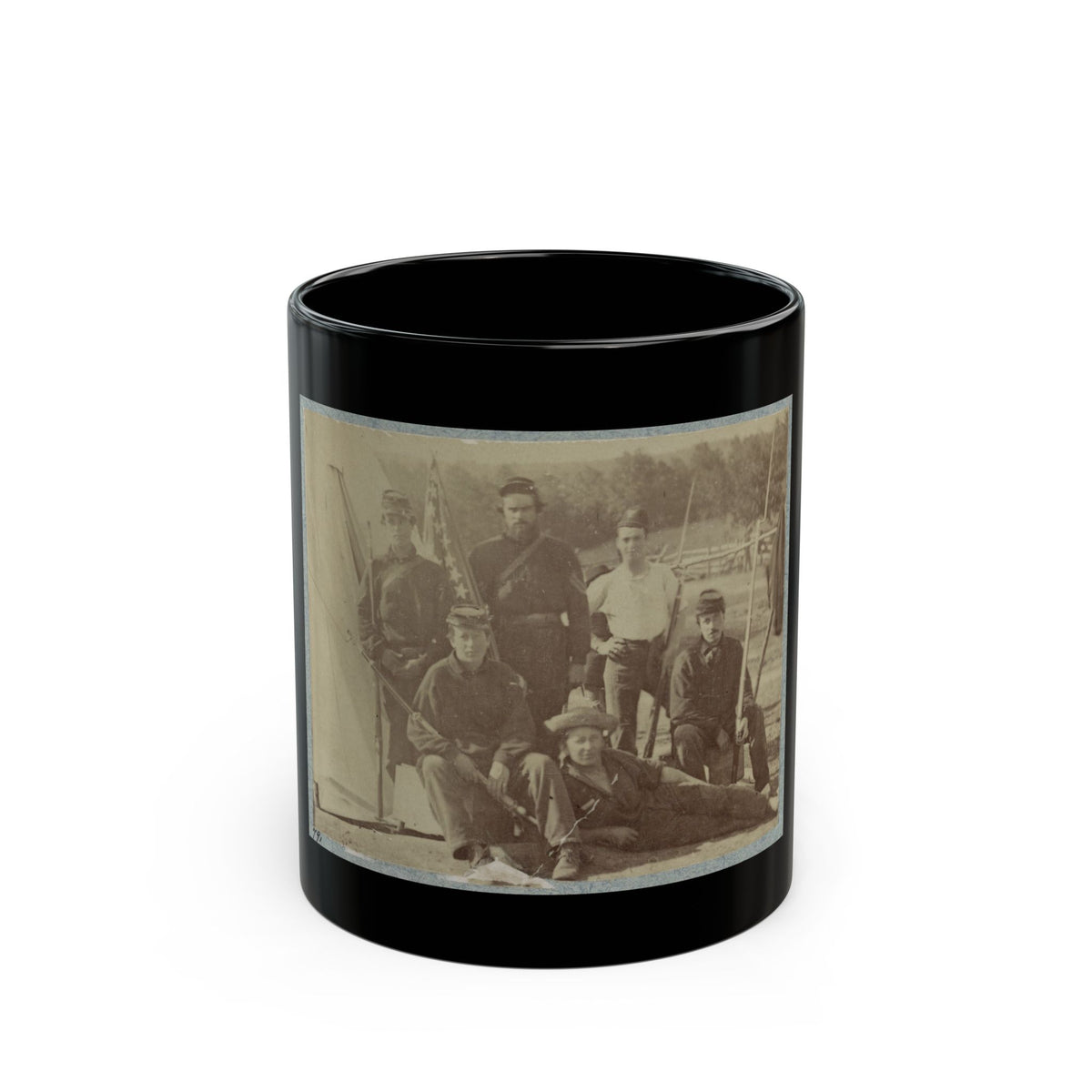 2d Rhode Island Infantry 001 (U.S. Civil War) Black Coffee Mug