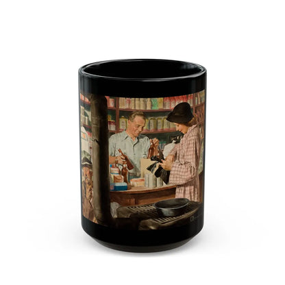 Country Store - Black Coffee Mug-15oz-Go Mug Yourself