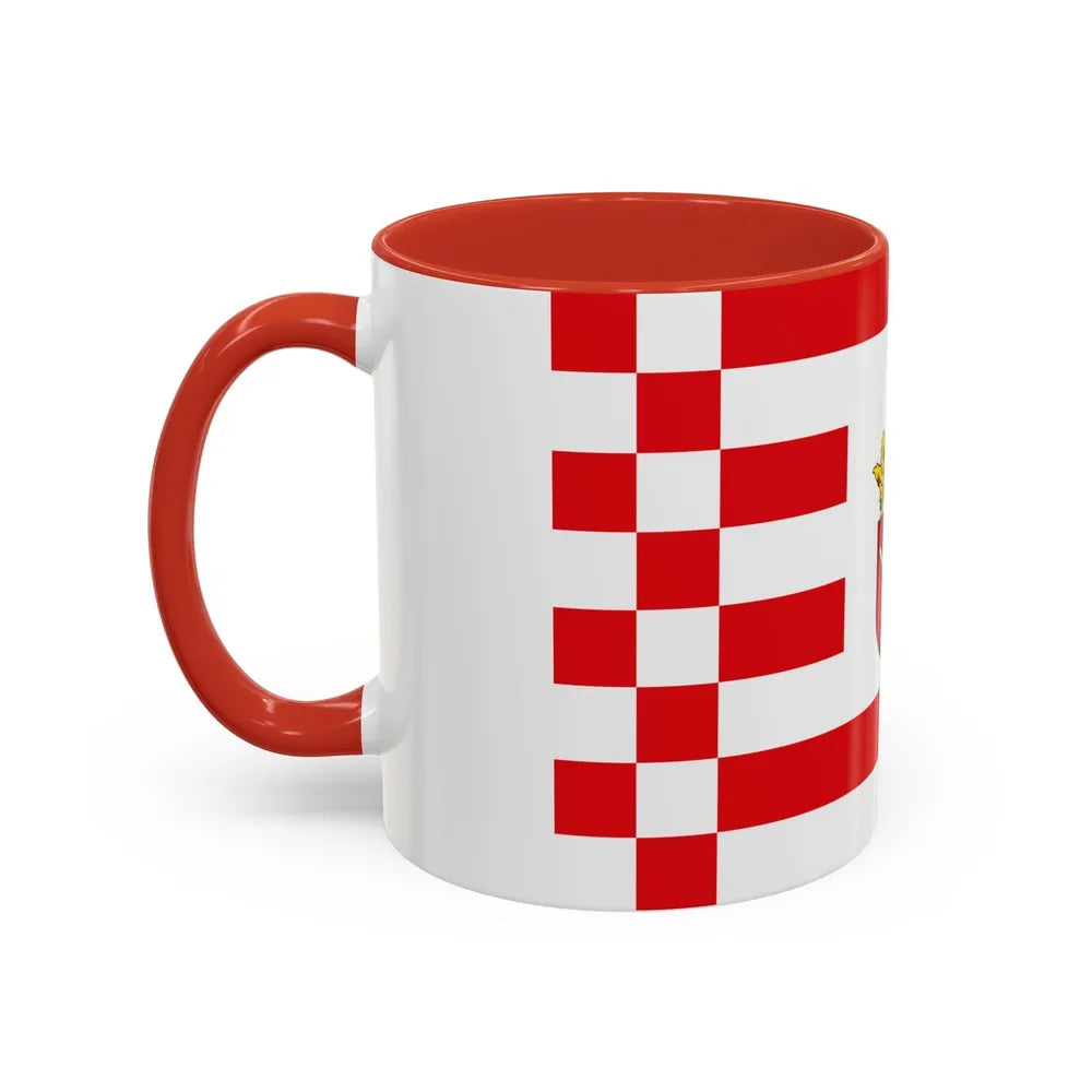 Flag of Bremen with middle arms Germany - Accent Coffee Mug-Go Mug Yourself