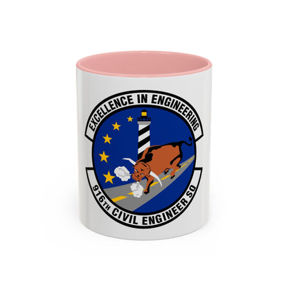 916th Civil Engineer Squadron (U.S. Air Force) Accent Coffee Mug