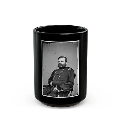 Portrait Of Maj. Gen. William B. Franklin, Officer Of The Federal Army (U.S. Civil War) Black Coffee Mug-15oz-Go Mug Yourself