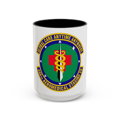 446 Aeromedical Staging Squadron AFRC (U.S. Air Force) Accent Coffee Mug