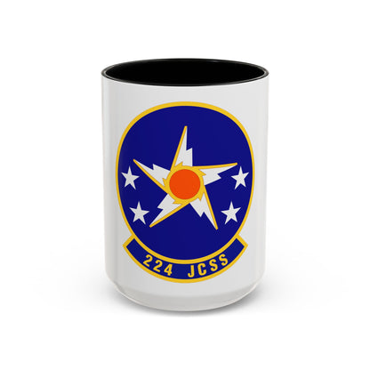 224th Joint Communications Support Squadron (U.S. Air Force) Accent Coffee Mug