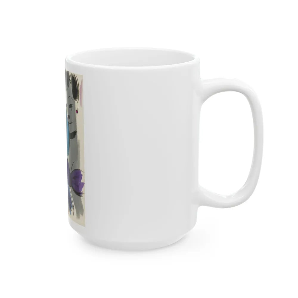 Cartoon illustration_1 - White Coffee Mug-Go Mug Yourself