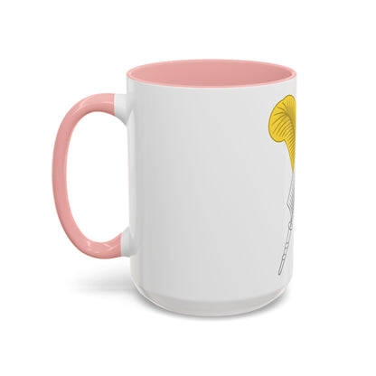 Crossed Feather Badge of Henry VI - Accent Coffee Mug