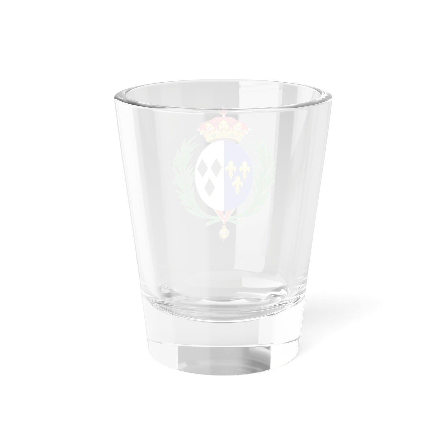 Coat of Arms of Emanuela de Dampierre as Duchess of Segovia (Spain) (Coat of Arms) Shot Glass 1.5oz