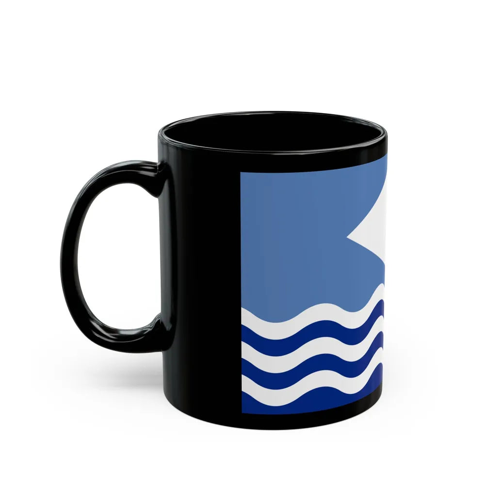 Flag of Isle of Wight UK - Black Coffee Mug-Go Mug Yourself