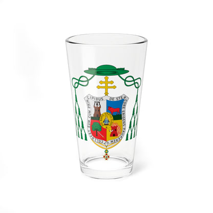 Escudo de Bienvenido Monzón (Spain) (Coat of Arms) Pint Glass 16oz