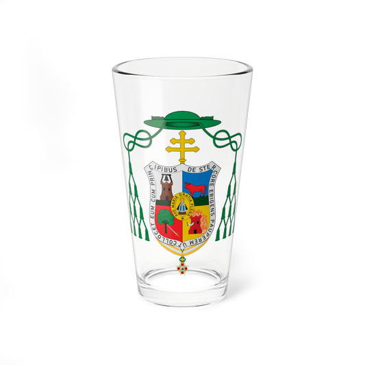 Escudo de Bienvenido Monzón (Spain) (Coat of Arms) Pint Glass 16oz