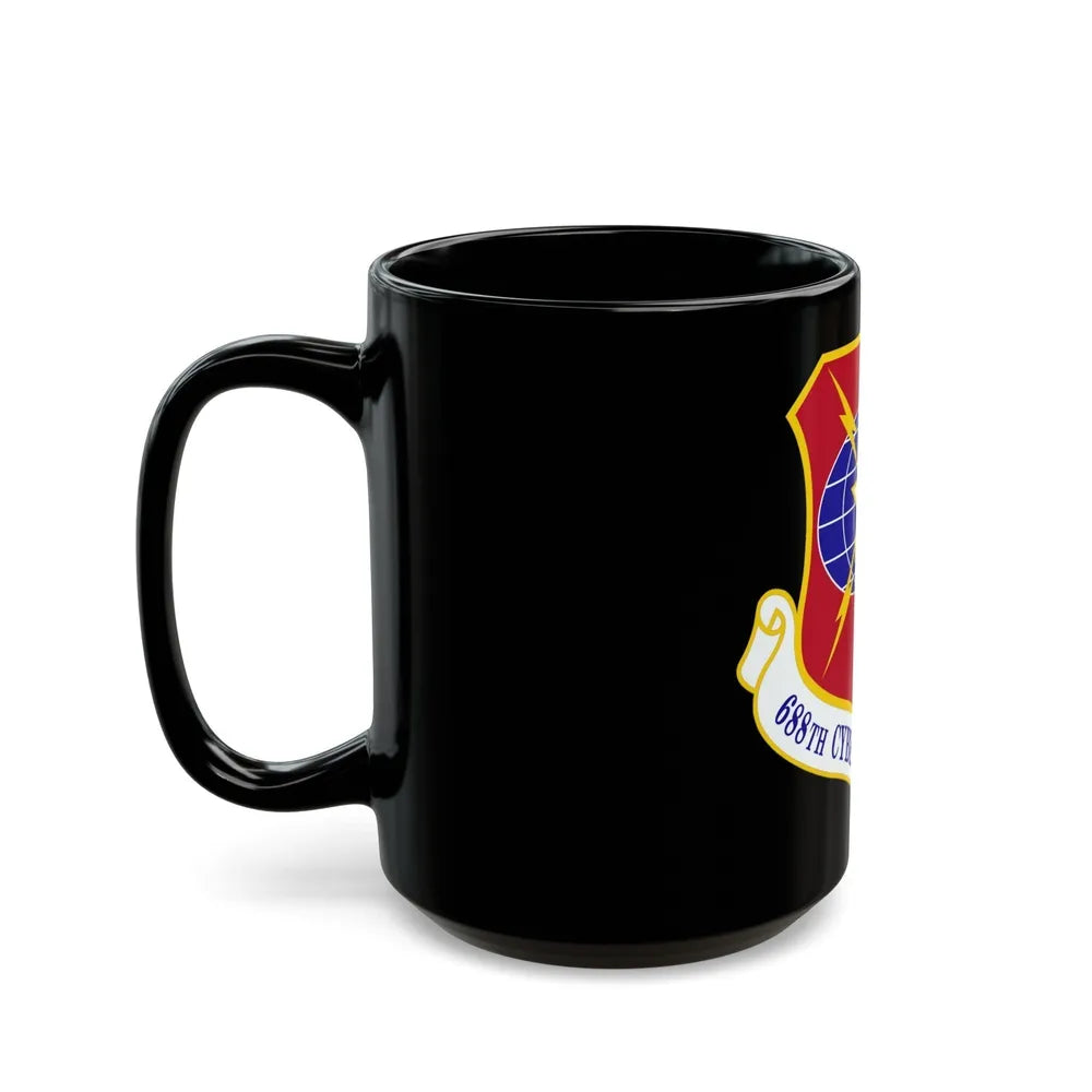 688 Cyberspace Wing ACC (U.S. Air Force) Black Coffee Mug-Go Mug Yourself