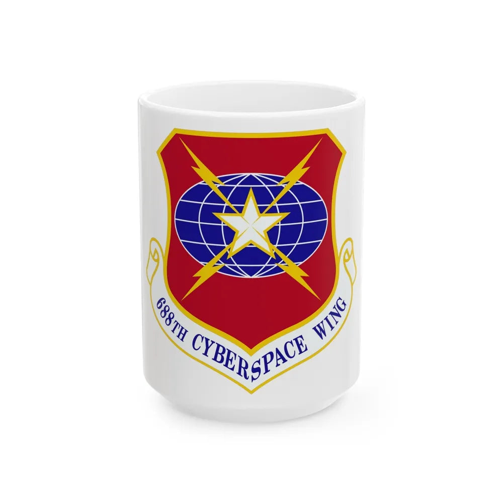 688 Cyberspace Wing ACC (U.S. Air Force) White Coffee Mug-15oz-Go Mug Yourself