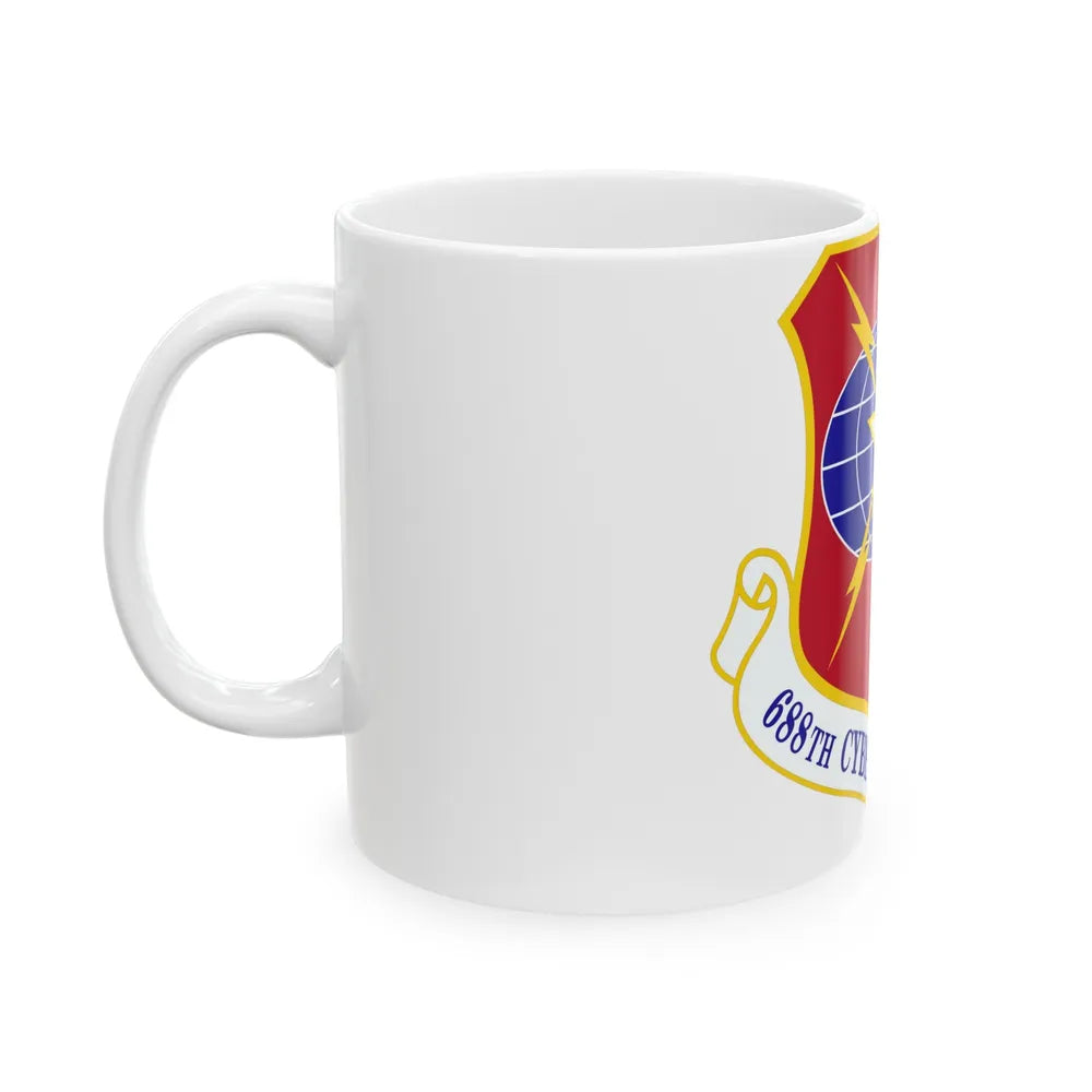 688 Cyberspace Wing ACC (U.S. Air Force) White Coffee Mug-Go Mug Yourself