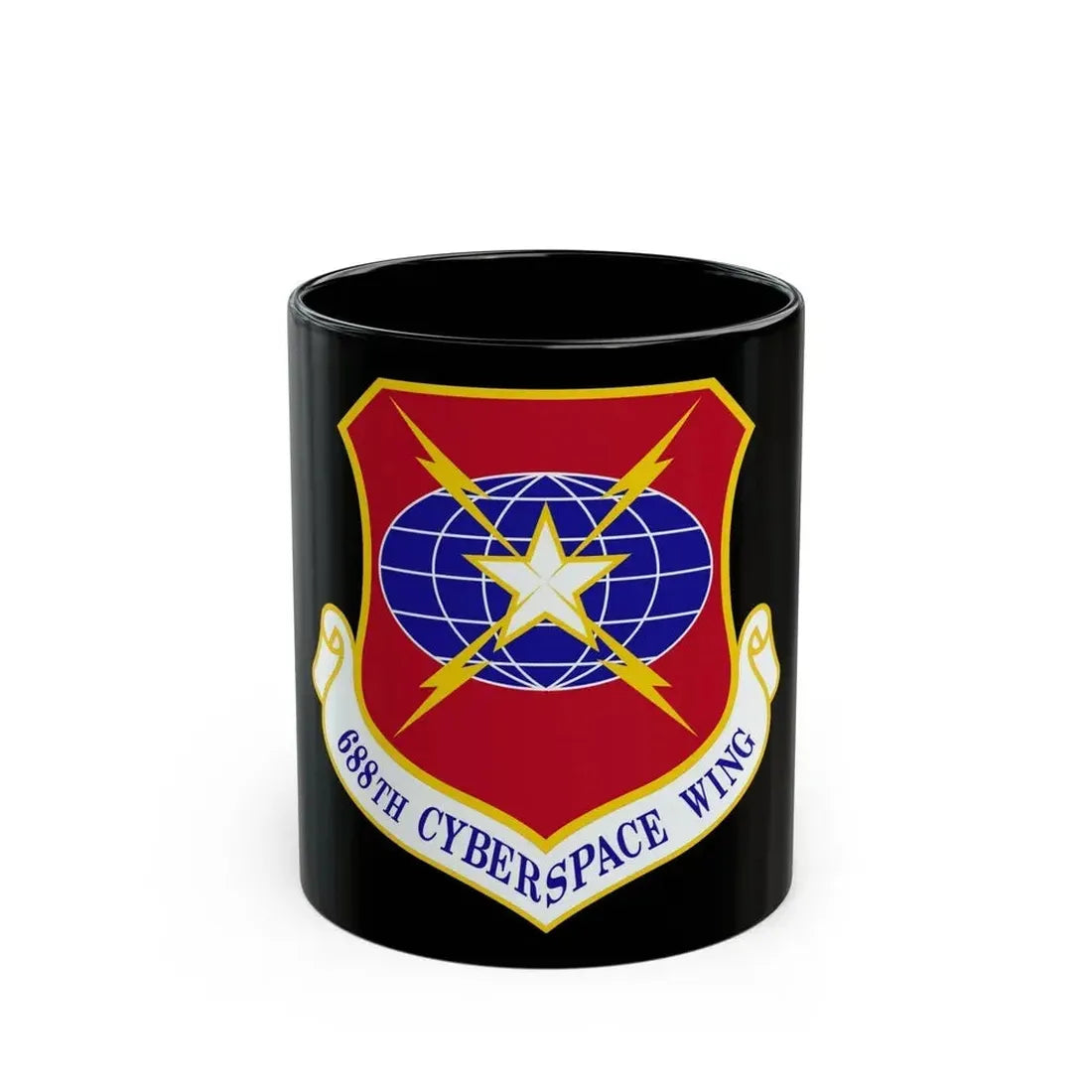 688 Cyberspace Wing ACC (U.S. Air Force) Black Coffee Mug - Go Mug Yourself