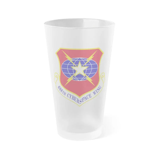 688 Cyberspace Wing ACC (U.S. Air Force) Frosted Pint Glass 16oz 16oz Frosted - Go Mug Yourself