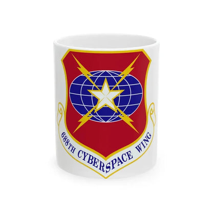 688 Cyberspace Wing ACC (U.S. Air Force) White Coffee Mug 11oz - Go Mug Yourself