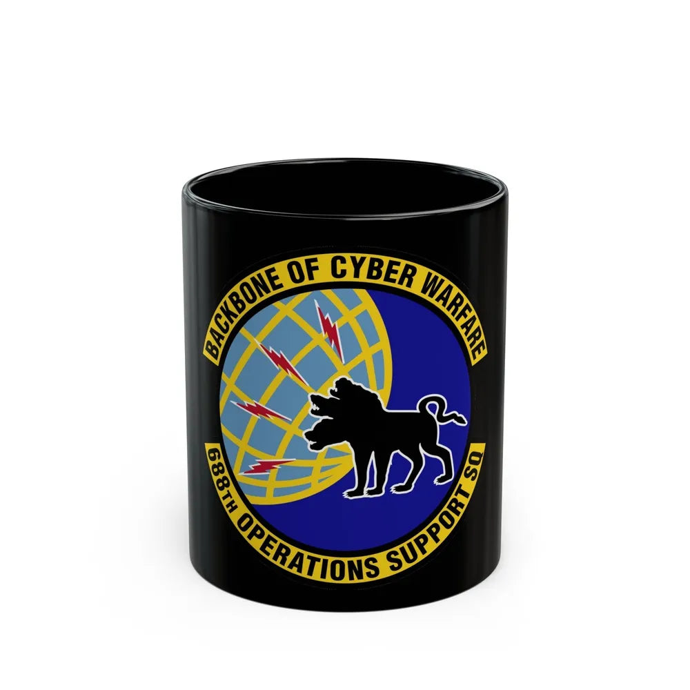 688 Operations Support Squadron ACC (U.S. Air Force) Black Coffee Mug-11oz-Go Mug Yourself