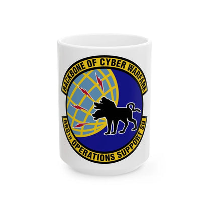 688 Operations Support Squadron ACC (U.S. Air Force) White Coffee Mug-15oz-Go Mug Yourself