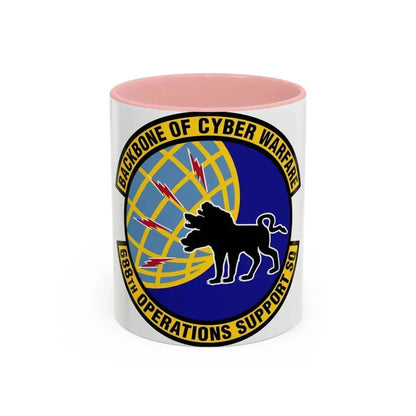 688 Operations Support Squadron ACC (U.S. Air Force) Accent Coffee Mug 11oz Pink - Go Mug Yourself