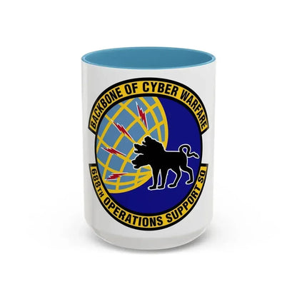 688 Operations Support Squadron ACC (U.S. Air Force) Accent Coffee Mug 15oz Light Blue - Go Mug Yourself