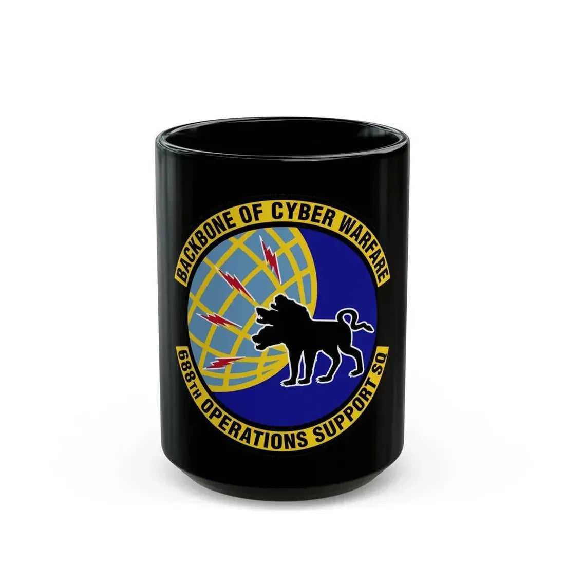 688 Operations Support Squadron ACC (U.S. Air Force) Black Coffee Mug 15oz - Go Mug Yourself