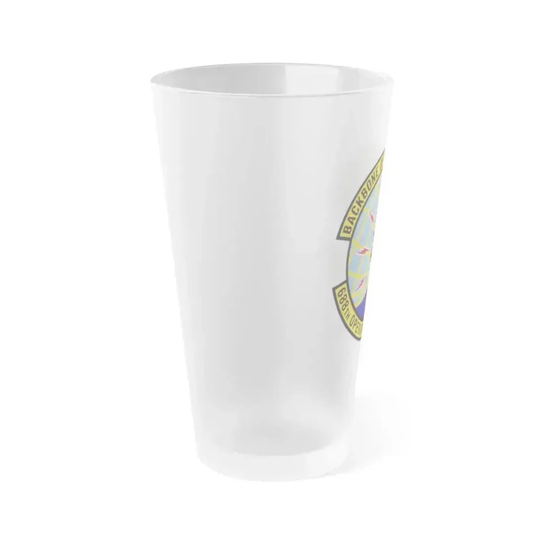 688 Operations Support Squadron ACC (U.S. Air Force) Frosted Pint Glass 16oz - Go Mug Yourself