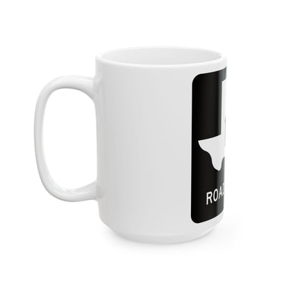 Texas FM 194 (Texas) (Road Sign) White Coffee Mug-Go Mug Yourself