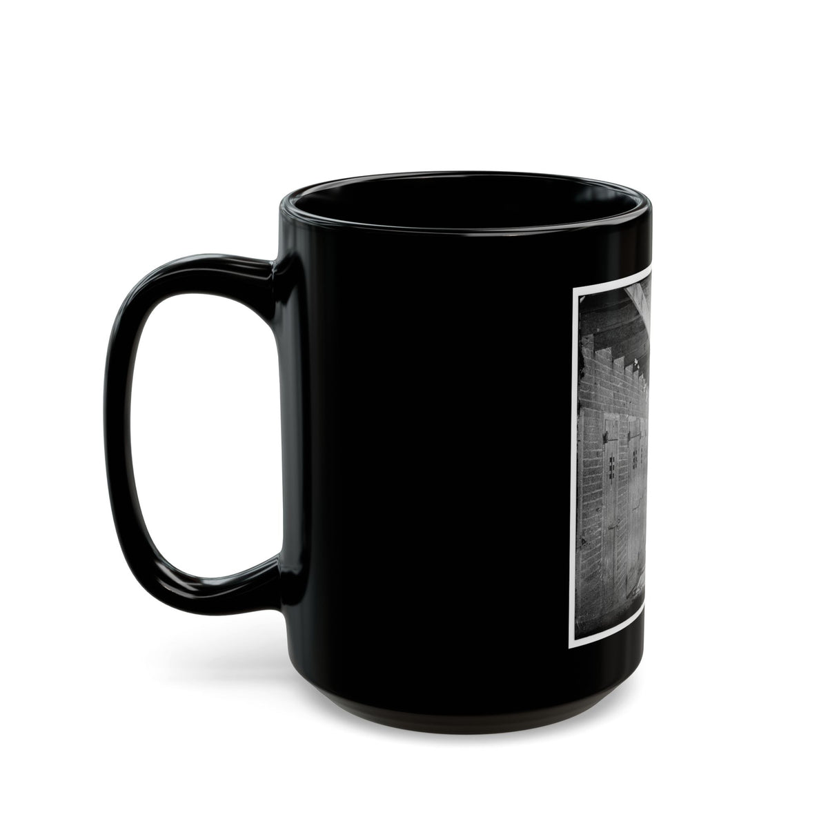 Alexandria, Virginia. Slave Pen. Interior View 001 (U.S. Civil War) Black Coffee Mug