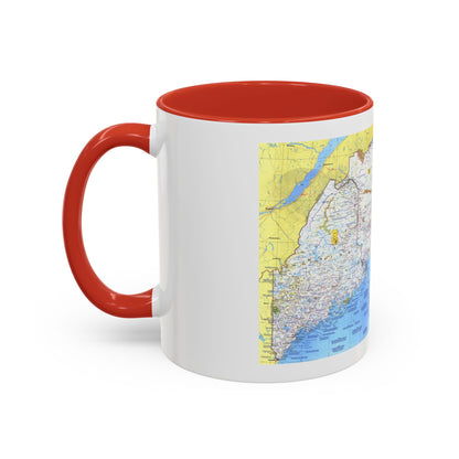 Canada - Maine, with the Maritime Provinces 1 (1975) (Map) Accent Coffee Mug