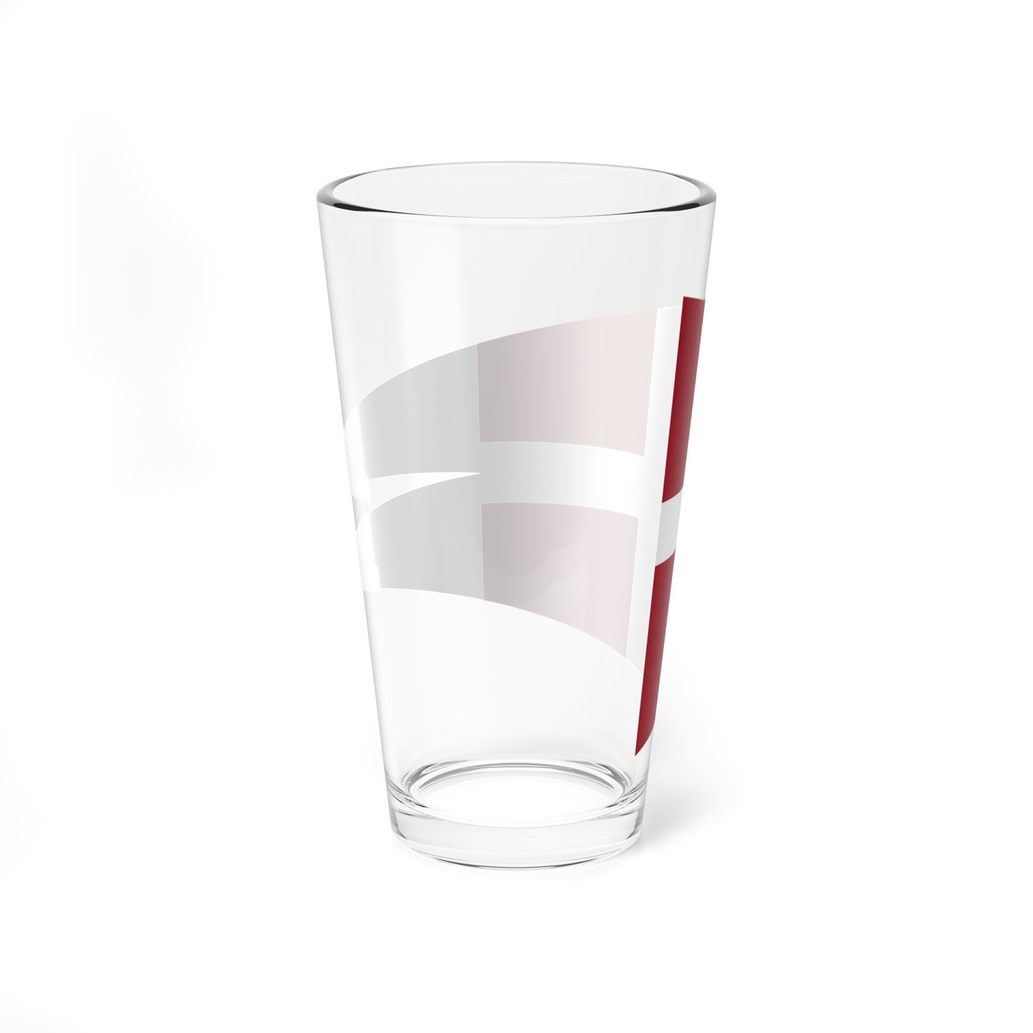 Naval Rank Flag of Denmark - Chief of Squadron (Denmark) Pint Glass 16oz