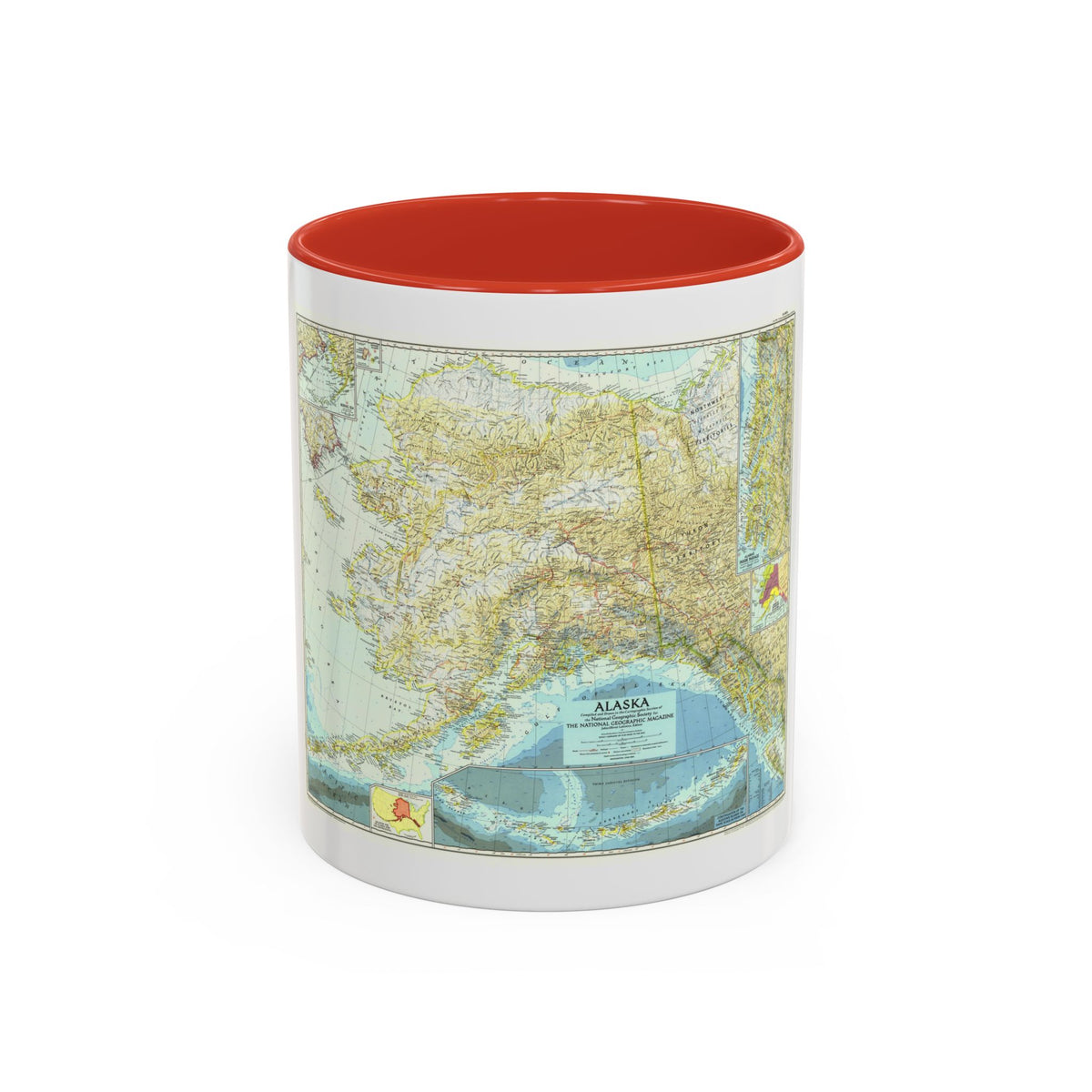 USA - Alaska (1956) (Map) Accent Coffee Mug
