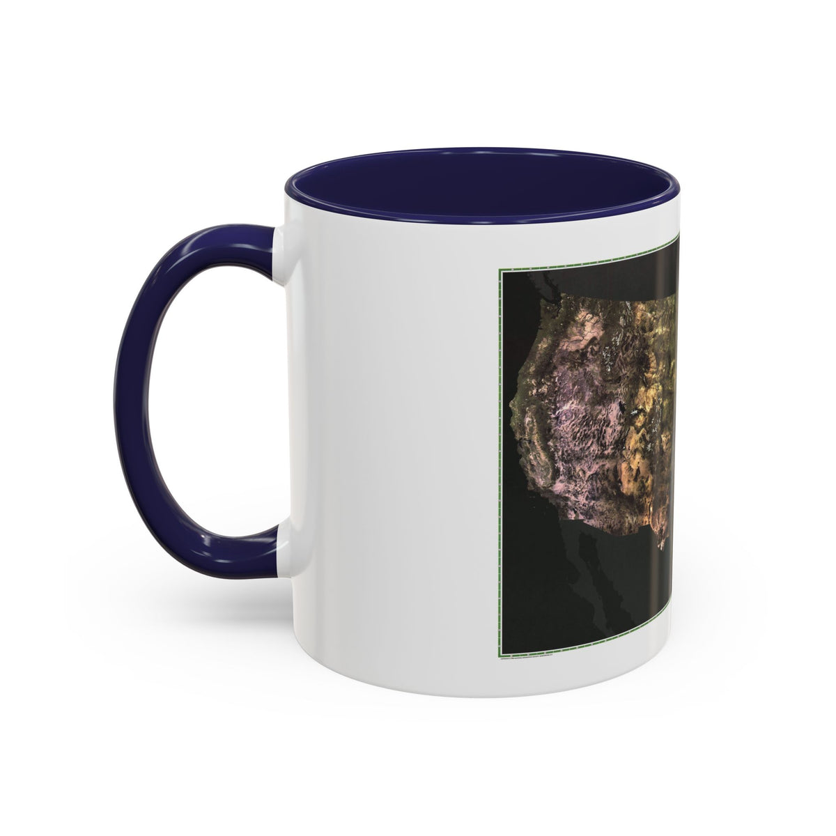 USA - Portrait U.S.A (1976) (Map) Accent Coffee Mug