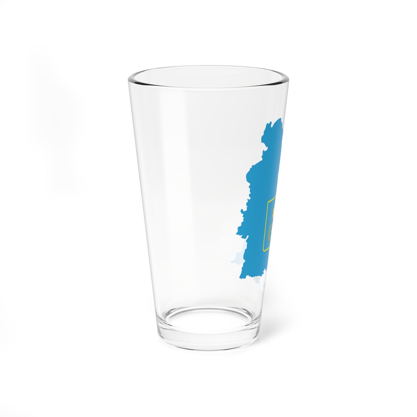 Flag-map of Sumy Oblast (Ukraine) Pint Glass 16oz