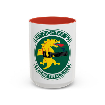 25th Fighters Sq (U.S. Air Force) Accent Coffee Mug