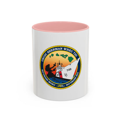USCGC Sherman WHEC 720 new 2016 (U.S. Coast Guard) Accent Coffee Mug