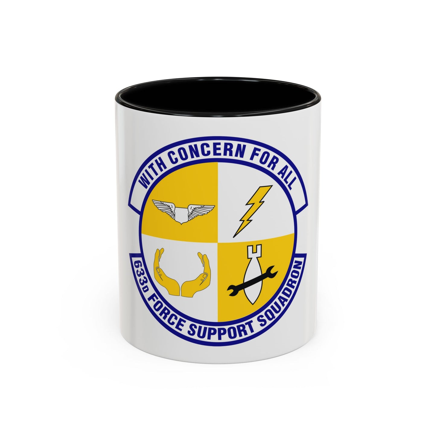 633d Force Support Squadron (U.S. Air Force) Accent Coffee Mug