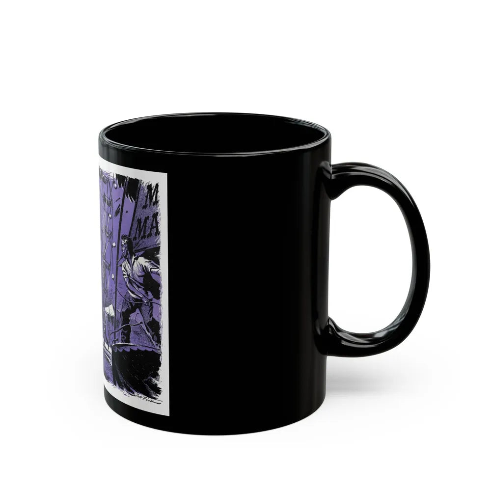 Blowdown, Bluebook Magazine, June 1953 - Black Coffee Mug-Go Mug Yourself