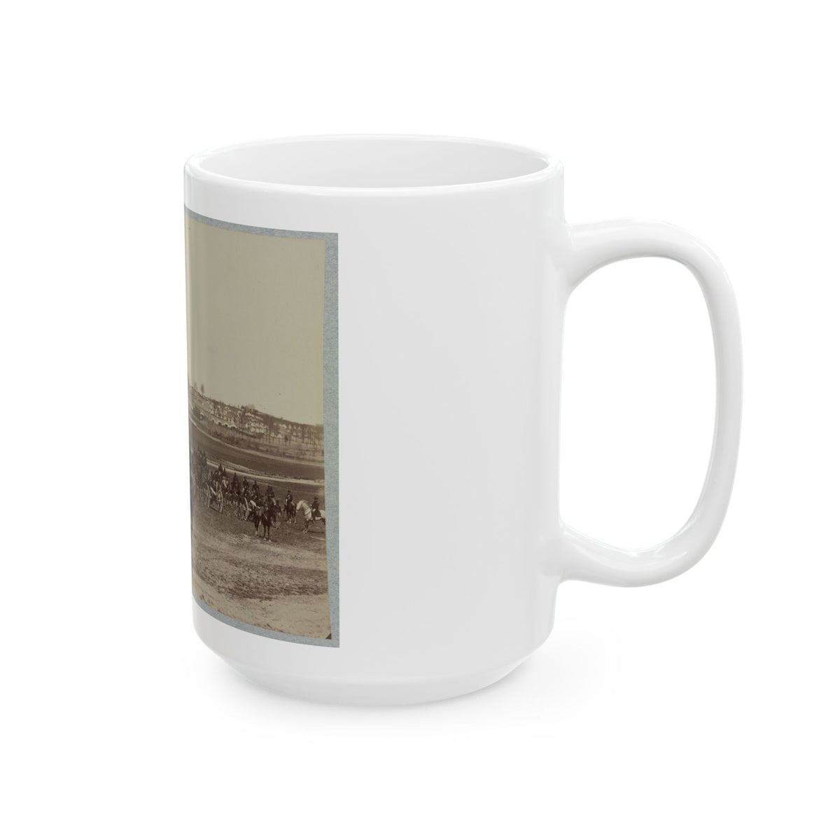 17th New York Battery Artillery Depot, (Camp Barry) Near Washington, D.C. (U.S. Civil War) White Coffee Mug